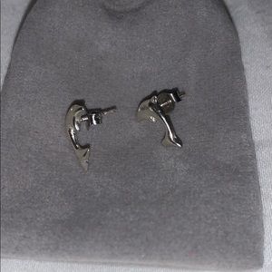Dolphin stud earrings !!